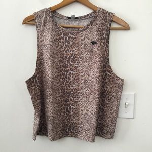 Running Bare Leopard Muscle Tank Top